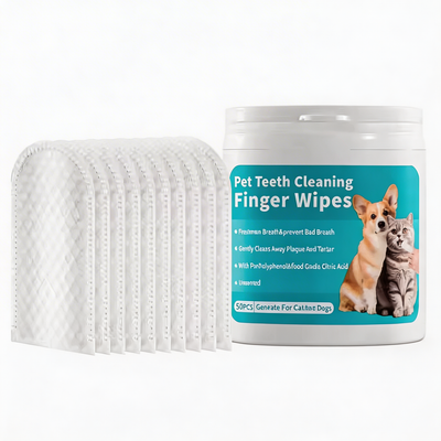 Pet Teeth Cleaning Finger Wipes